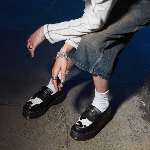 Dr Martens Adrian snaffle cow print loafer - Picture 4 of 9
